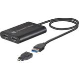 Sonnet Kablar Sonnet DisplayLink USB DisplayPort 1.2 4K-adapter