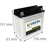 12 volts batteri Varta 506 011 004 12-volts MC-batteri 6 Ah pol till höger)