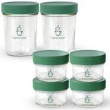 Glas Vällingdoserare & Förvaringsburkar Sage Spoonfuls Leak Proof Glass Baby Food Containers 6-pack