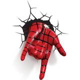 Marvel Barnrum Marvel Spiderman Hand Wall 3D Deco Nattlampa
