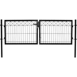 Hortus Grindar Hortus Double Gate for Panel Fence with Decoration "X" 300x100cm