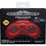 Retro-Bit Mega Drive 2.4G Wireless Gamepad (Nintendo Switch) - Crimson Red