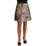 Dam - Korta kjolar - Nylon Dolce & Gabbana Mini Floral Print Jaquard Skirt