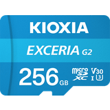 Micro sd kort 256gb Kioxia Exceria G2 MicroSDXC Class 10 UHS-I U3 V30 100/50 MB/s 256GB