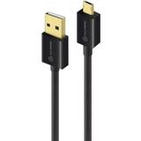 Usb kabel 5 meter Alogic EasyPlug USB 2.0 Micro-USB kabel - 5m