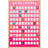 Text & Citat Posters Gift Republic 100 Things To Do With Mom Multicolour Poster 46x59cm
