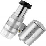 Mini mikroskop Leksaker Verk Group Mini mikroskop/Smyckesförstorare 60x förstoring med LED