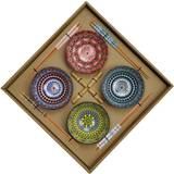 Dkd Home Decor Multicolour Bambu Mandala Stengods Orientalisk Sushiset Köksutrustning 12st