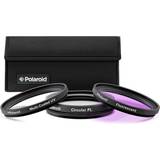 Polaroid Linsfilter Polaroid 72 mm HD flerskikt/multicoated Glass 3-delars filterset – inklusive UV, cirkelformad POL, FDL och filterpåse