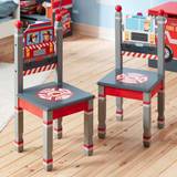 Multifärgade Möbelset Barnrum Teamson Kids Fantasy Lil Fire Fighters Wooden 2 Chair