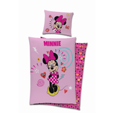 Disney - Rosa Bäddset Disney Minnie Mouse Duvet Set 150x200cm