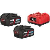 Skil Batterier & Laddbart Skil 20V Max 3112 startpakke med 2 x 4,0 Ah batteri og lader
