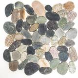 Gröna Mosaik HUH Mosaik Natursten Pebble Kiesel Pris Per Ark