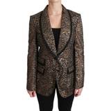 Dam - Nylon Kavajer Dolce & Gabbana Lace Blazer Coat Floral Jacket