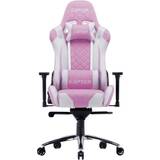Justerbar sitthöjd - Rosa Gamingstolar Cepter Rogue Fabric Gaming Chair - Pink/White