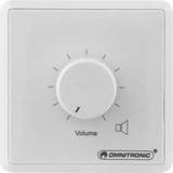 Omnitronic PA Volume Controller, 30 W mono wh, PA volymreglage, 30 W mono vit