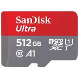 Adapter sd kort SanDisk Ultra 512 GB microSDXC UHS-I-kort för Chromebook med SD-adapter och upp till 150 MB/s överföringshastighet