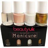 BeautyUK Gåvoboxar & Set BeautyUK Uk Rose Gold French Manicure Set 4x9ml