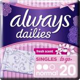 Always Dailies Normal To Go Fresh 20-pack