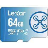 LEXAR 64 GB Minneskort LEXAR FLY microSDXC Class 10 UHS-I U3 V30 A2 160/60 MB/s 64GB