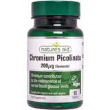 Natures Aid D-vitaminer Vitaminer & Kosttillskott Natures Aid Chromium Picolinate 200ug elemental, Tablets. 90 st