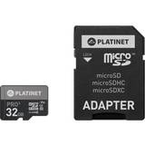 Platinet Minneskort Platinet MicroSDHC-minneskort 32GB & 90MB/s SD-kortadapter