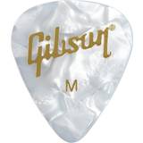 Gibson Gear Musiktillbehör Gibson Gear Pearloid White Picks, 12 Pack, Medium