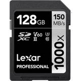 Sdxc kort LEXAR Professional SDXC-kort Enda 128 GB Svart