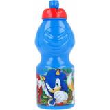 Stor Sonic Barnvattenflaska med anti-läckage återanvändbar barnvattenflaska med anti-droppstängning – BPA-fri – 400 ml