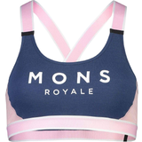 Blåa - Nylon BH:ar Mons Royale Stella X-Back Bra - Blue/Pink