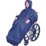 Rullstolar Blue Polyester Wheelchair Mac with Sleeves Waterproof Fabric Machine Washable
