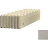 Vita Förrådsboxar Palmako gulv hvid grundb. 7,3 m2 redskabsrum