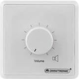 Vita DJ-mixers Omnitronic PA Volume Controller, 5 W mono wh, PA volymreglage, 5 W mono vit