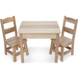 Melissa & Doug Möbelset Melissa & Doug and Wooden Table and Chairs Natural