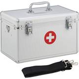 Relaxdays Första hjälpen-resväska, första hjälpen-låda medicinlåda
