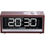 Blaupunkt CR60BT Bluetooth Radio Alarm Clock brown wood