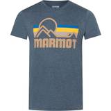 Marmot Herr T-shirts & Linnen Marmot Coastal Short Sleeve T-shirt - Navy