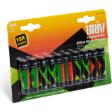 Alkaliska Batterier & Laddbart Alkaliska batterier AA (R6) 10-pack