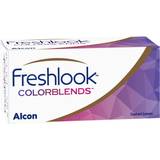 Färgade linser utan styrka Alcon Freshlook Colorblends Cinnamon Brown 2-pack