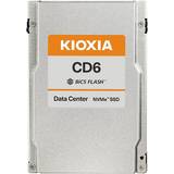 Toshiba SSDs Hårddiskar Toshiba KIOXIA CD6-V Series KCD61VUL12T8 SSD 12800 GB inbyggd 2.5" PCIe 4.0 (NVMe)