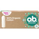 Oparfymerade Tamponger O.b. Organic Super Unscented 16-pack