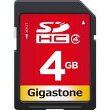 Gigastone Minneskort & USB-minnen Gigastone 4 GB SD-kort SDHC klass 4 minneskort för foto video musik röstfil DSLR-kamera DSC videokamera inspelare uppspelning PC Mac POS