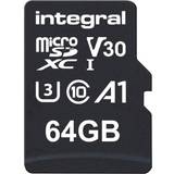Integral microSDXC Minneskort Integral UltimaPro microSDXC Class 10 UHS-I U3 V30 A1 100/70MB/s 64GB
