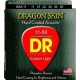 Musiktillbehör DR Strings DSA-11 Dragon skin western-gitarrsträngar, 011-050