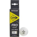 Tävling - Vita Bordtennisbollar Dunlop Pro tour 40+ 3pcs