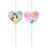Disney Prinsessor Tallrikar, Glas & Bestick Procos Straws Disney Princess 4-pack