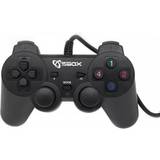 PlayStation 2 - Svarta Handkontroller SBOX GP-2009 game controller For PC/PS2/PS3