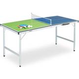 Orange Bordtennisbord Relaxdays Folding Ping Pong Table With Net, 2