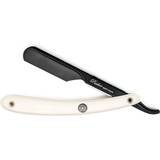 Parker Shaving White ABS Handle Push Type Black Blade Holder Barber/Straight Razor