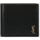 Saint Laurent Ysl-plaque Leather Bi-fold Wallet - - Black